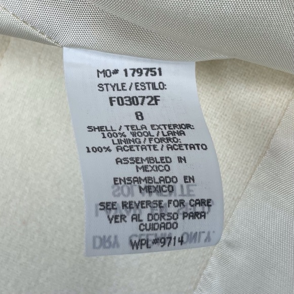 🍁 New Vintage Sag Harbor Wool Blazer Lined Jacket Coat New Old Stock sz 8 - Picture 8 of 9